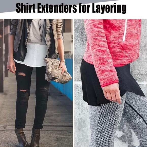 Unisex Shirt Extender for Layering Adjustable Layering Fake Top Lower (Size M) - Picture 5 of 5